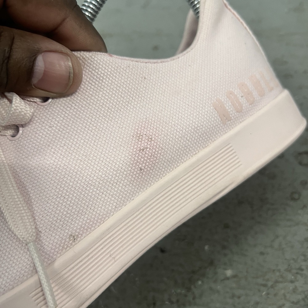 NOBULL Canvas Trainers Pink Womens Size 7 Lightweight Minamalist Gym Shoes - Picture 7 of 11